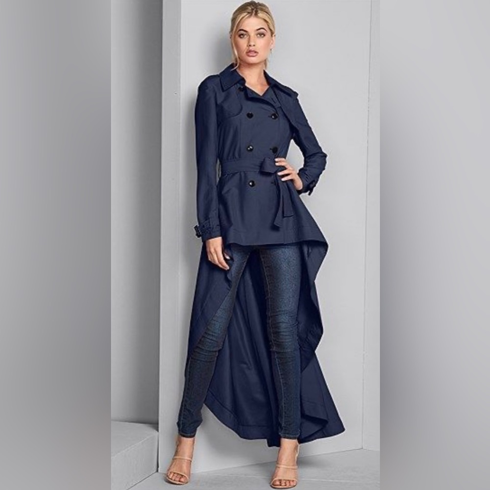 Venus High Low Coat - Trench Coat